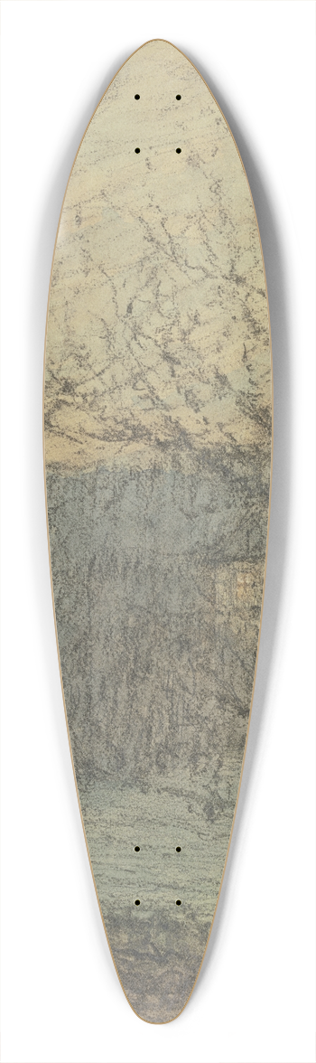 Heinrich Werner - Spring morning 39.3 inch art pintail longboard deck