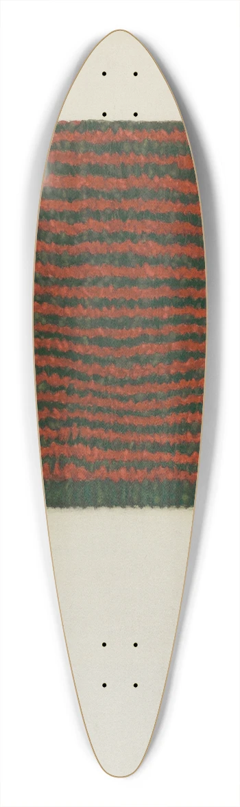 Helen E. Gilman - Shaker Textile 39.3 inch art pintail longboard deck