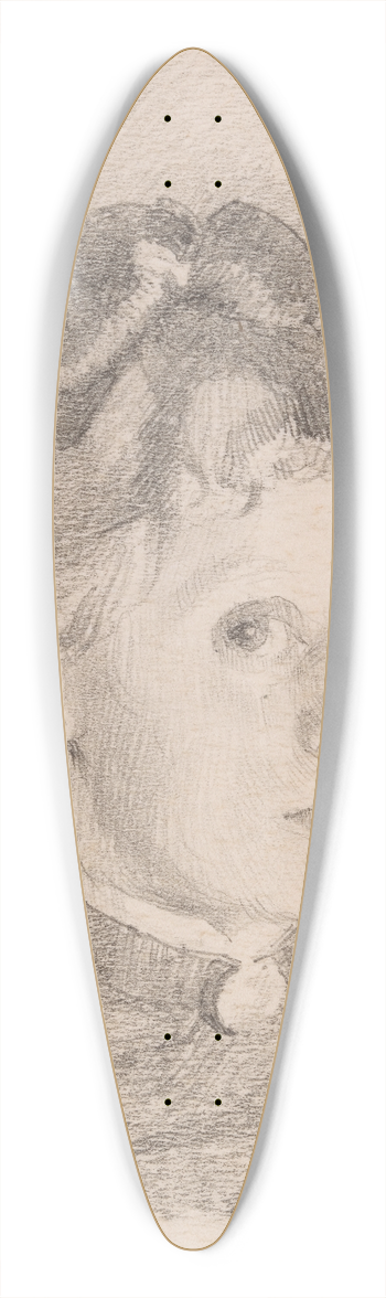 Helene Schjerfbeck - Self-Portrait 39.3 inch art pintail longboard deck