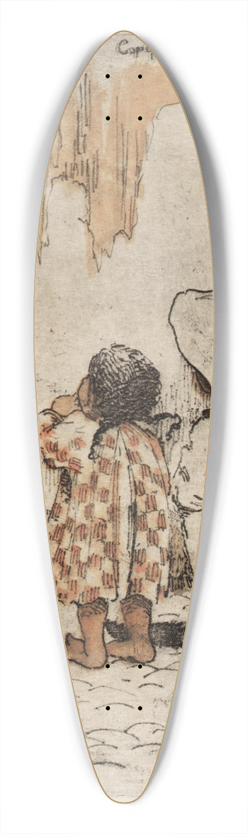 Helen Hyde - Alfonso and Conchita 39.3 inch art pintail longboard deck