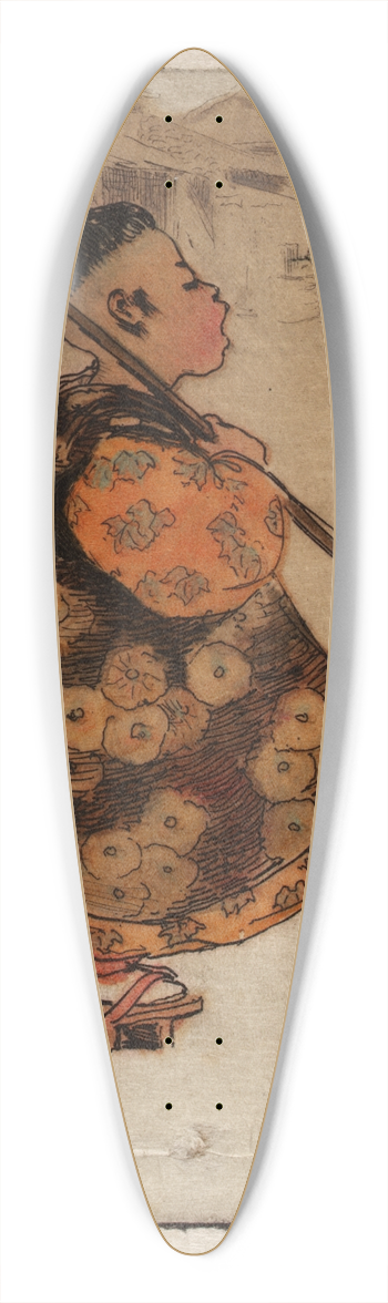 Helen Hyde - Marching as to War 39.3 inch art pintail longboard deck