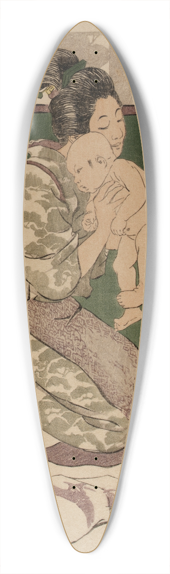 Helen Hyde - The Bath 39.3 inch art pintail longboard deck
