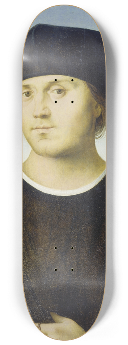 Amico Aspertini - Portrait of a Man 8.25 inch art skate deck