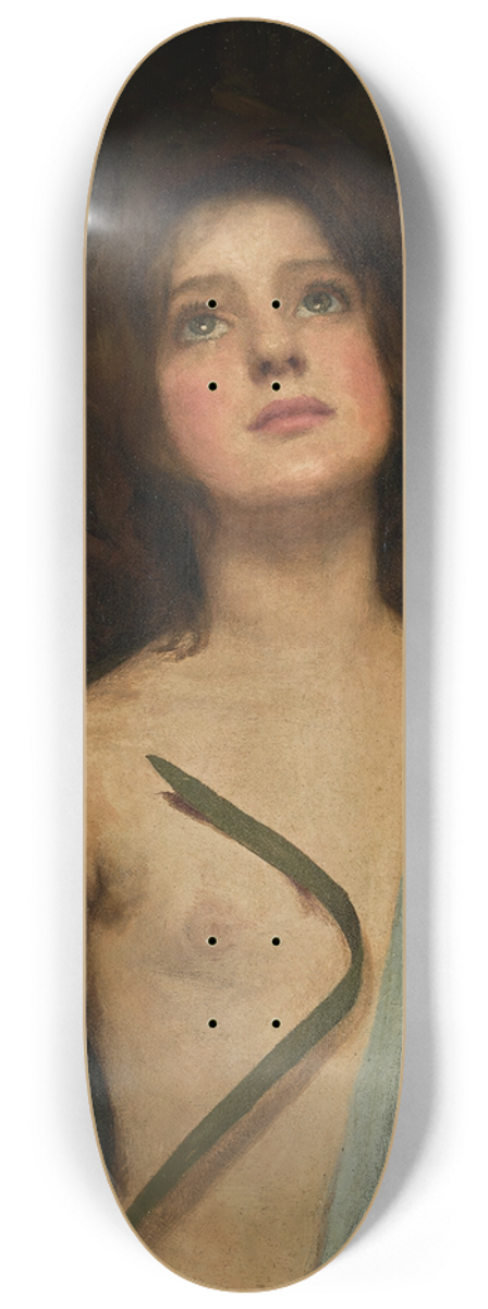 John William Waterhouse - A Young Saint 8.25 inch art skate deck