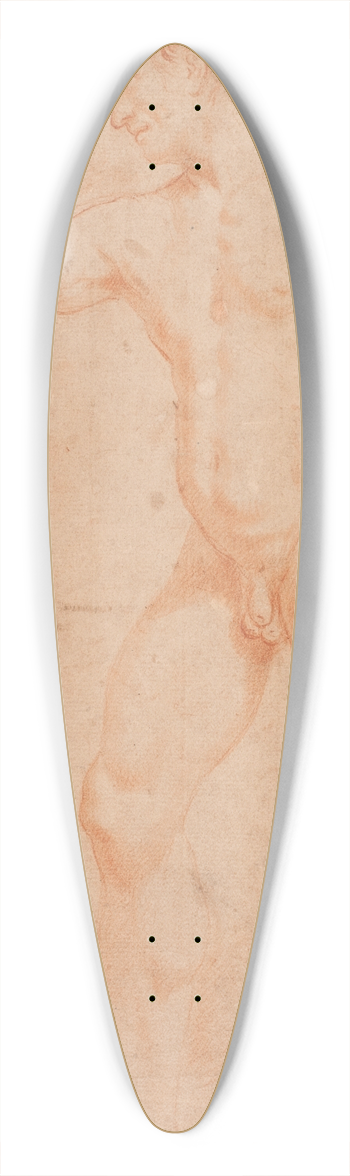Hendrik Krock - Mandlig modelstudie, stende_med lftet arm 39.3 inch art pintail longboard deck