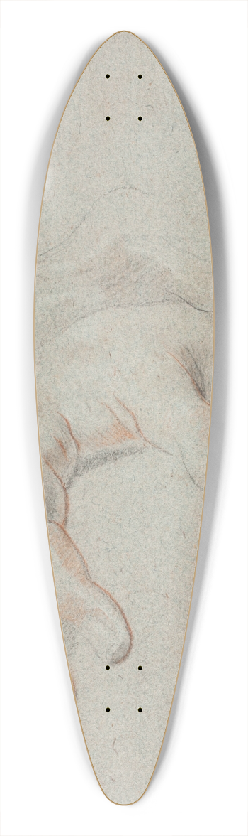 Hendrik Krock - Studie af en hnd 39.3 inch art pintail longboard deck
