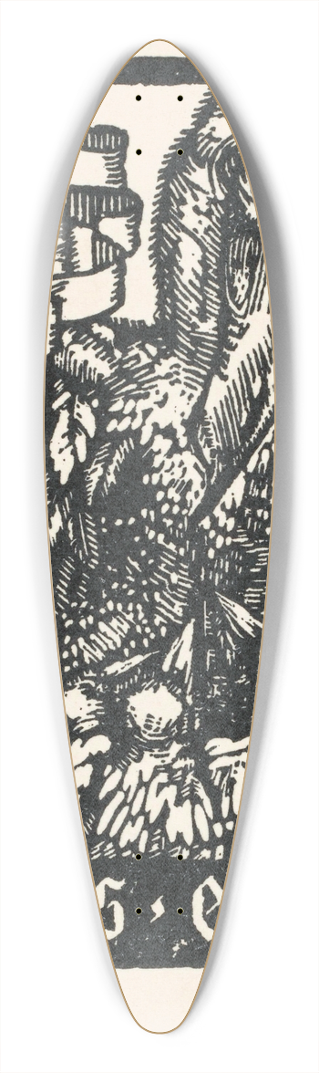 Hendrik van der Straaten - De Korenaar 39.3 inch art pintail longboard deck