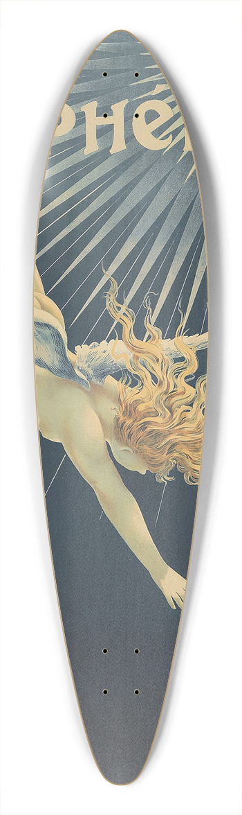 Henri Boulanger Gray - Phbus 39.3 inch art pintail longboard deck