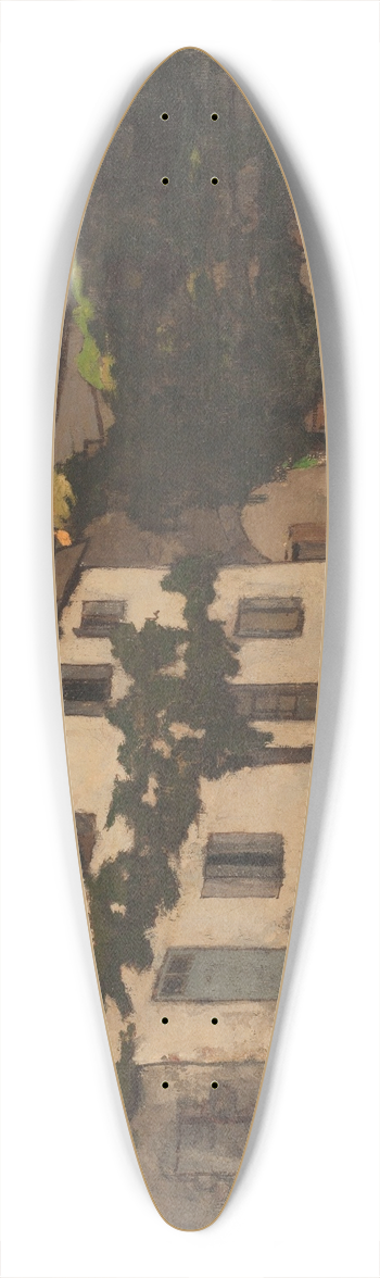 Henri-Joseph Harpignies - Maison  Hrisson 39.3 inch art pintail longboard deck