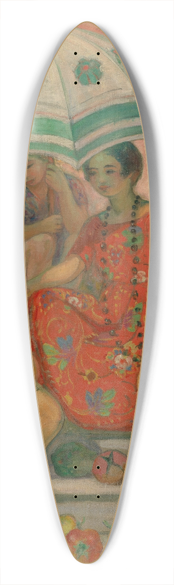Henri Lebasque - La Diseuse de bonne aventure, Sainte-Maxime 39.3 inch art pintail longboard deck