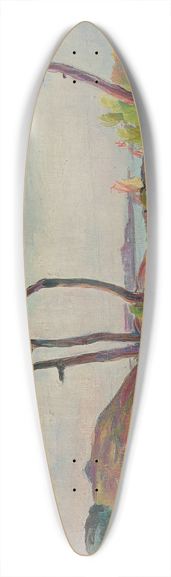 Henri Lebasque - Le Pradet, les pins sur la plage 39.3 inch art pintail longboard deck