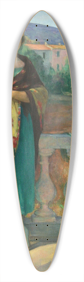 Henri Lebasque - On The Balcony 39.3 inch art pintail longboard deck