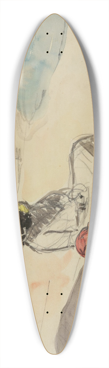Henri Lebasque - Sur La Plage 39.3 inch art pintail longboard deck