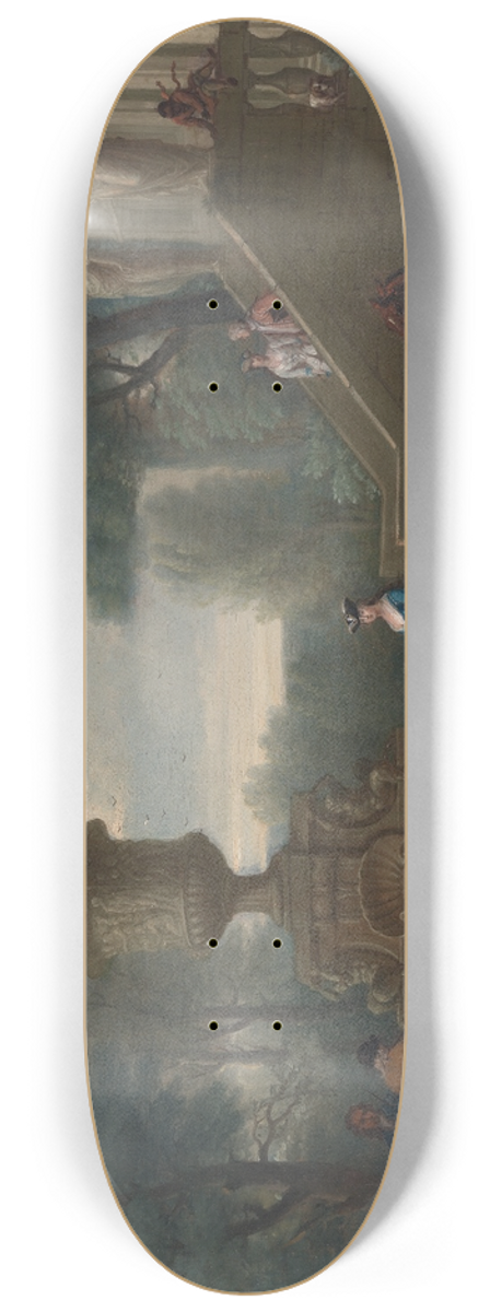 John Wootton - Preparing for the Hunt 8.25 inch art skate deck