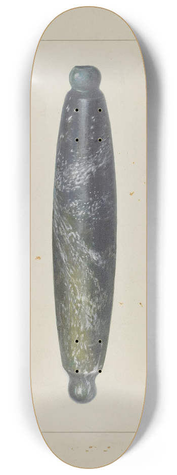 Amos C. Brinton - Glass Rolling Pin 8.25 inch art skate deck