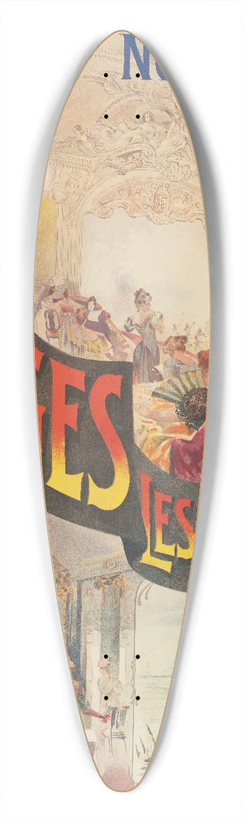 Henri-Patrice Dillon - Normandie, Forges-Les-Eaux 39.3 inch art pintail longboard deck