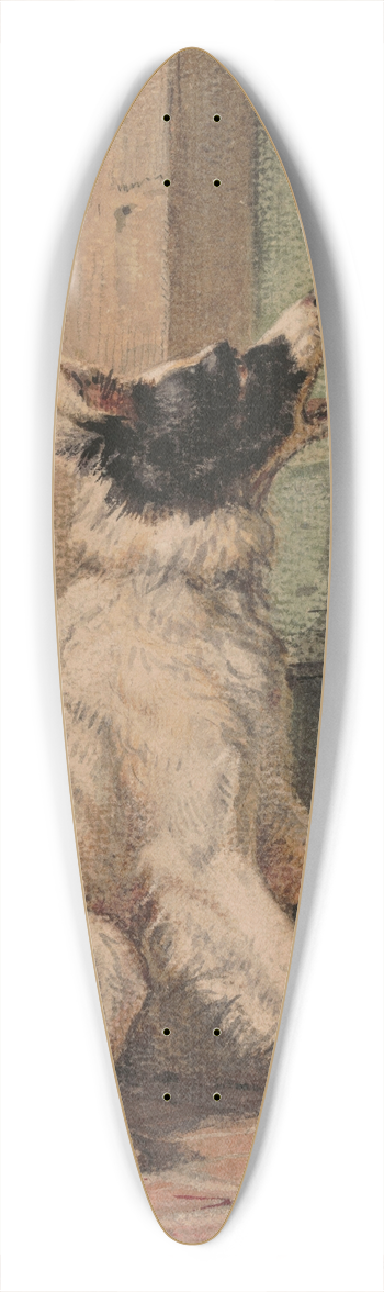 Henritte Ronner-Knip - Waiting 39.3 inch art pintail longboard deck