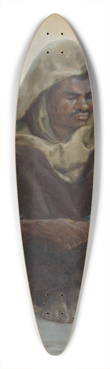 HenryBrokman - Arabe assis de face 39.3 inch art pintail longboard deck