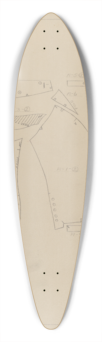 Henry De Wolfe - Pattern for Mans Suit 39.3 inch art pintail longboard deck