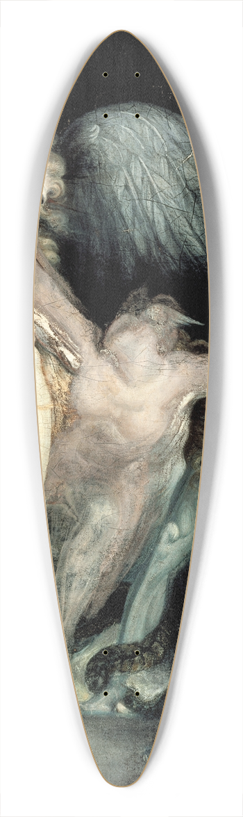 Henry Fuseli - Satan and Death with Sin Intervening 39.3 inch art pintail longboard deck