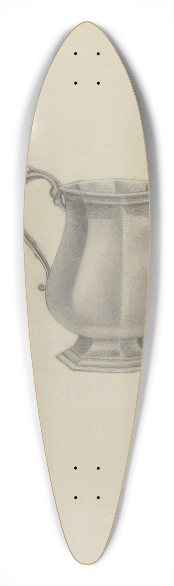 Henry Granet - Silver Mug 39.3 inch art pintail longboard deck