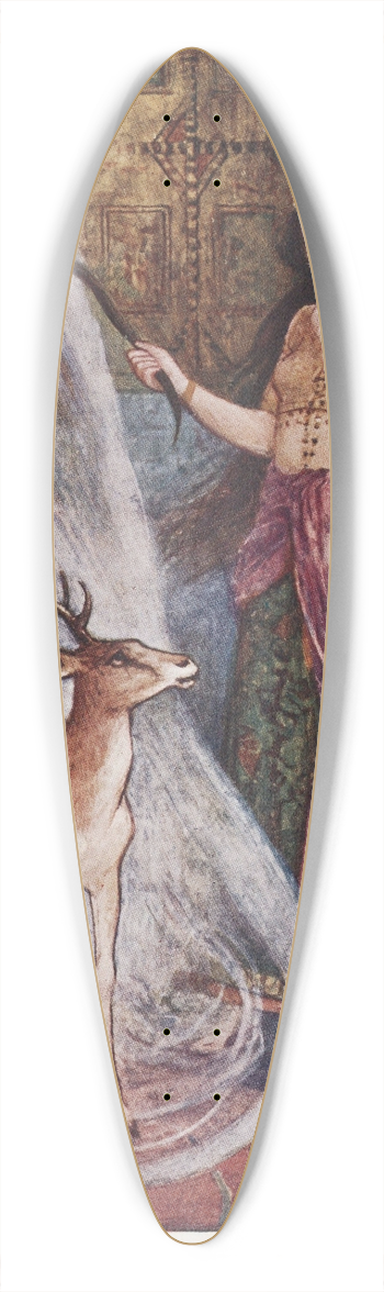 Henry Justice Ford - Prince Almas transformed 39.3 inch art pintail longboard deck