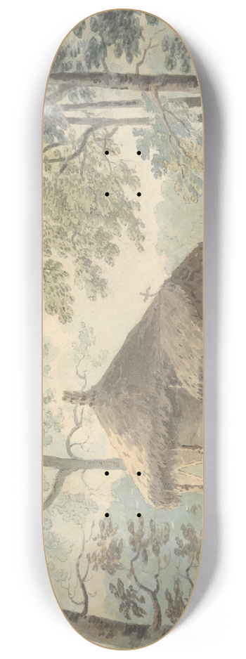 Jonathan Fisher - A Summerhouse in the Rustic Style 8.25 inch art skate deck