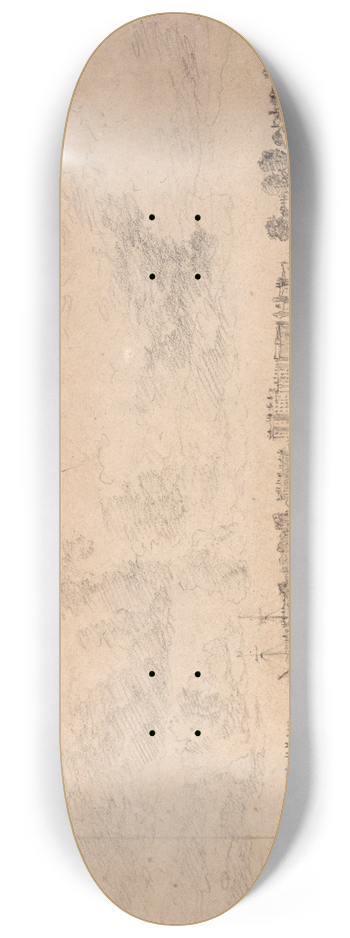 Jonathan Fisher - Southampton and Northam from the River Itchen 8.25 inch art skate deck