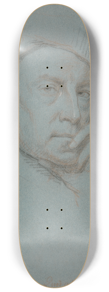 Jonathan Richardson the Elder - Self-Portrait 8.25 inch art skate deck