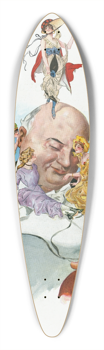 Henry Mayer - Memories 39.3 inch art pintail longboard deck