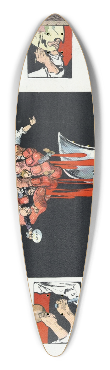 Henry Mayer - The melting pot 39.3 inch art pintail longboard deck
