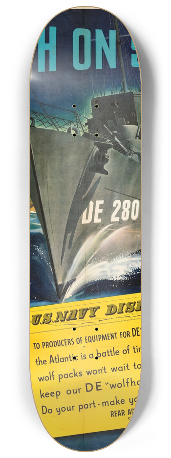 Jon Whitcomb - Death on Subs! 8.25 inch art skate deck