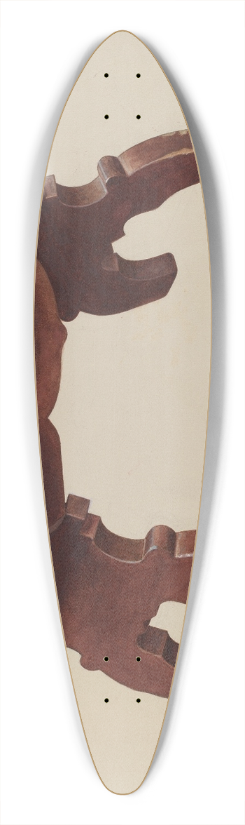 Henry Moran - Pine Footstool 39.3 inch art pintail longboard deck