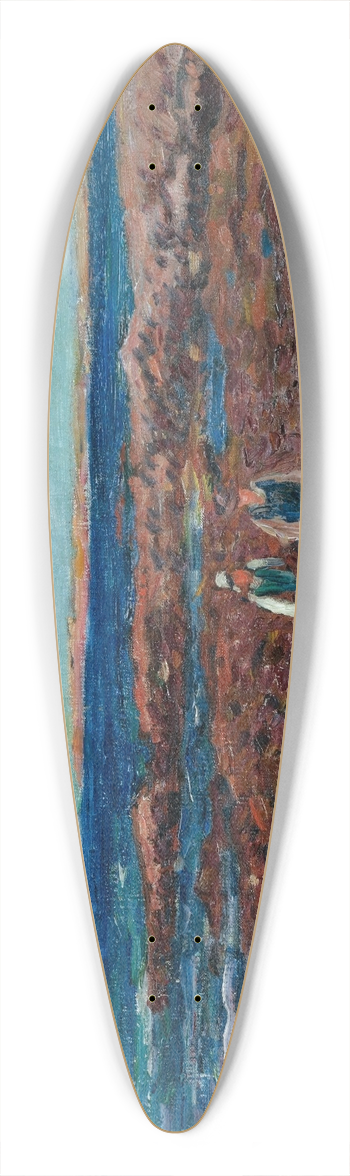 Henry Moret - La Pointe De Beg Er Morz 39.3 inch art pintail longboard deck