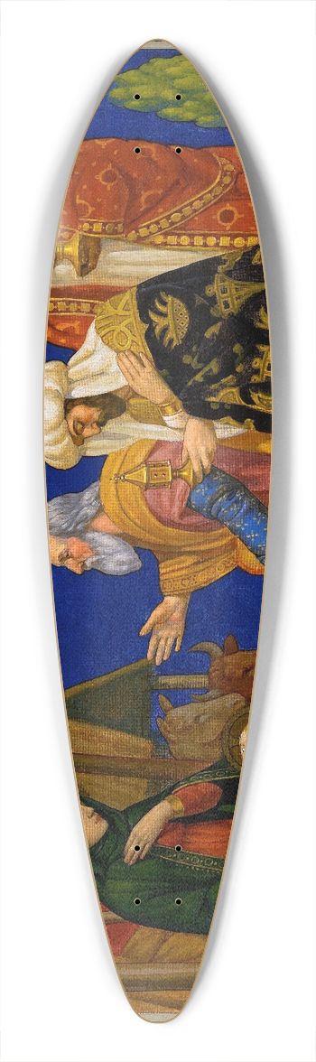 Henry Siddons Mowbray - The Magi 39.3 inch art pintail longboard deck