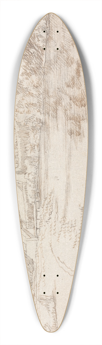 Henry Swinburne - La Source 39.3 inch art pintail longboard deck