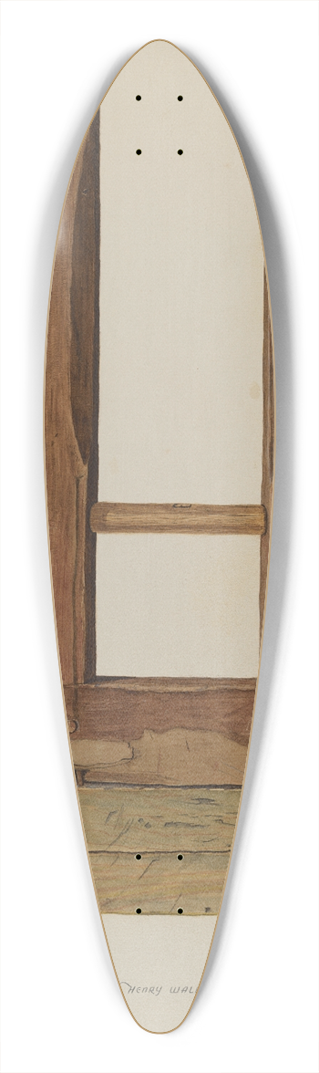 Henry Waldeck - Pegging Jack 39.3 inch art pintail longboard deck