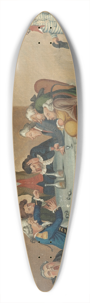 Henry William Bunbury - A long story 39.3 inch art pintail longboard deck