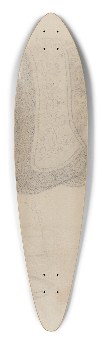 Herbert Marsh - Night Cap 39.3 inch art pintail longboard deck