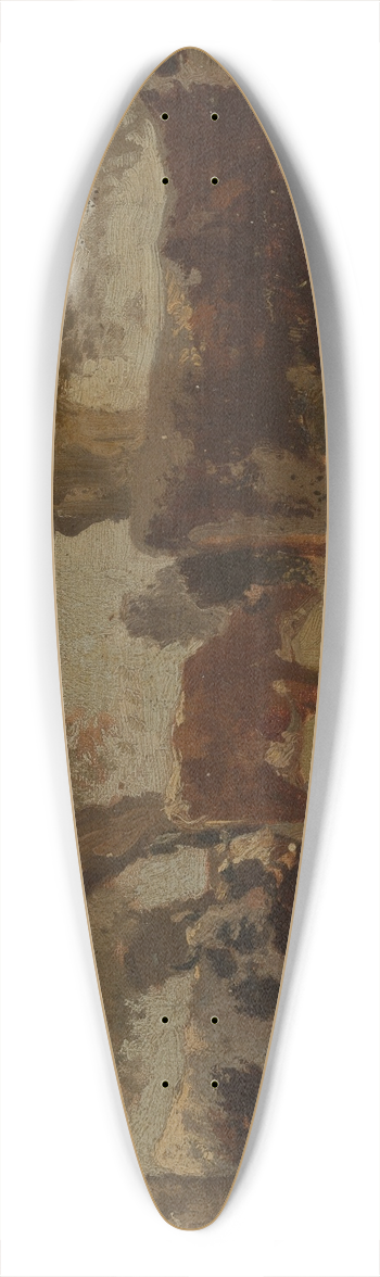 Hermann Baisch - Khe unter Bumen 39.3 inch art pintail longboard deck