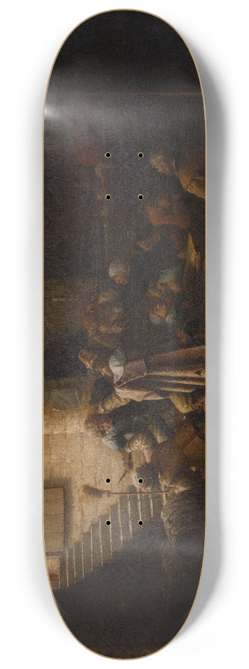 Joos van Craesbeeck - The Antwerp Arms, Tavern Scene 8.25 inch art skate deck