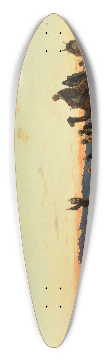 Hermann David Salomon Corrodi - Prayer Before Jerusalem 39.3 inch art pintail longboard deck