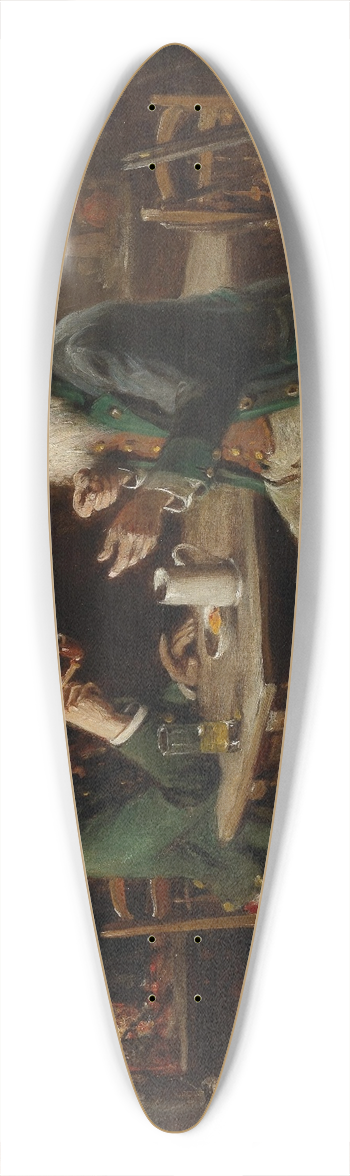Hermann Kern - Spinning a Yarn 39.3 inch art pintail longboard deck