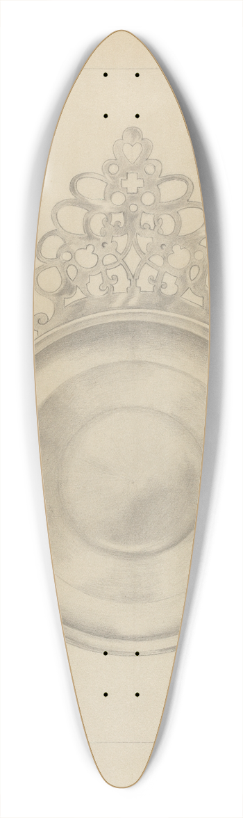 Hester Duany - Silver Porringer 39.3 inch art pintail longboard deck