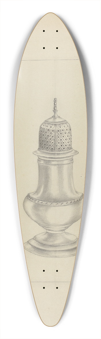 Hester Duany - Silver Shaker 39.3 inch art pintail longboard deck