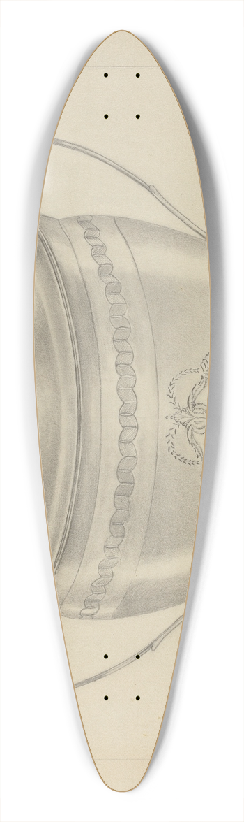Hester Duany - Silver Sugar Bowl with Cover 39.3 inch art pintail longboard deck