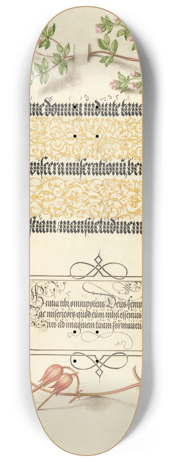 Joris Hoefnagel - Basil Thyme, Insect, and Herb Robert 8.25 inch art skate deck