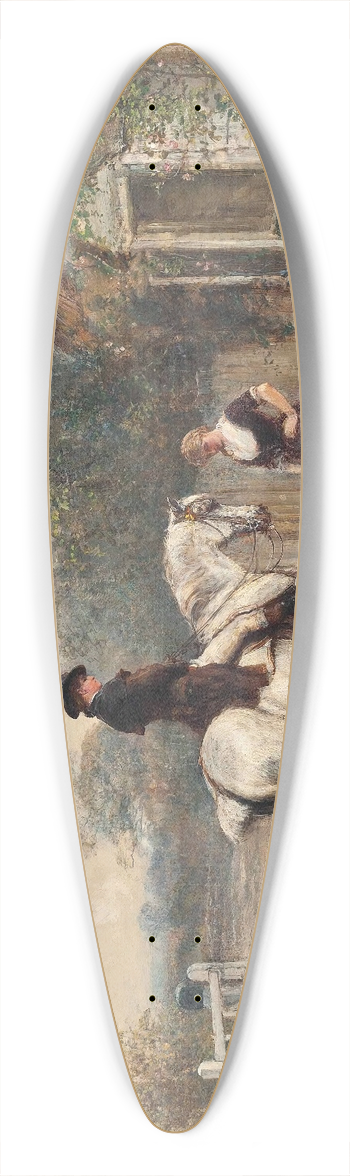 Heywood Hardy - A mutual attraction 39.3 inch art pintail longboard deck