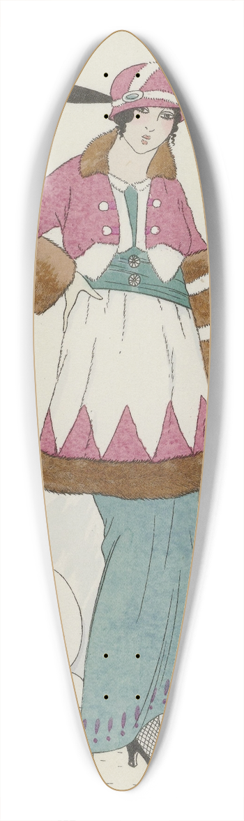 H. Honore - Toilette de promenade 39.3 inch art pintail longboard deck