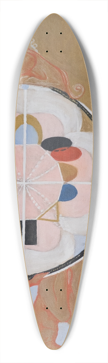 Hilma af Klint - Evolution, No. 13, Group VI 39.3 inch art pintail longboard deck
